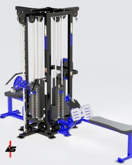 Jungla de 4 estaciones para gimnasio