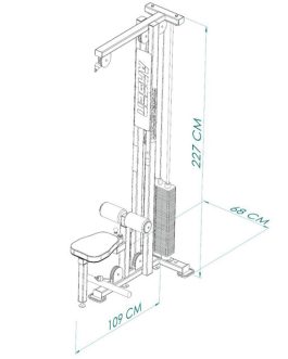 Polea Alta y Polea Baja 4 en 1